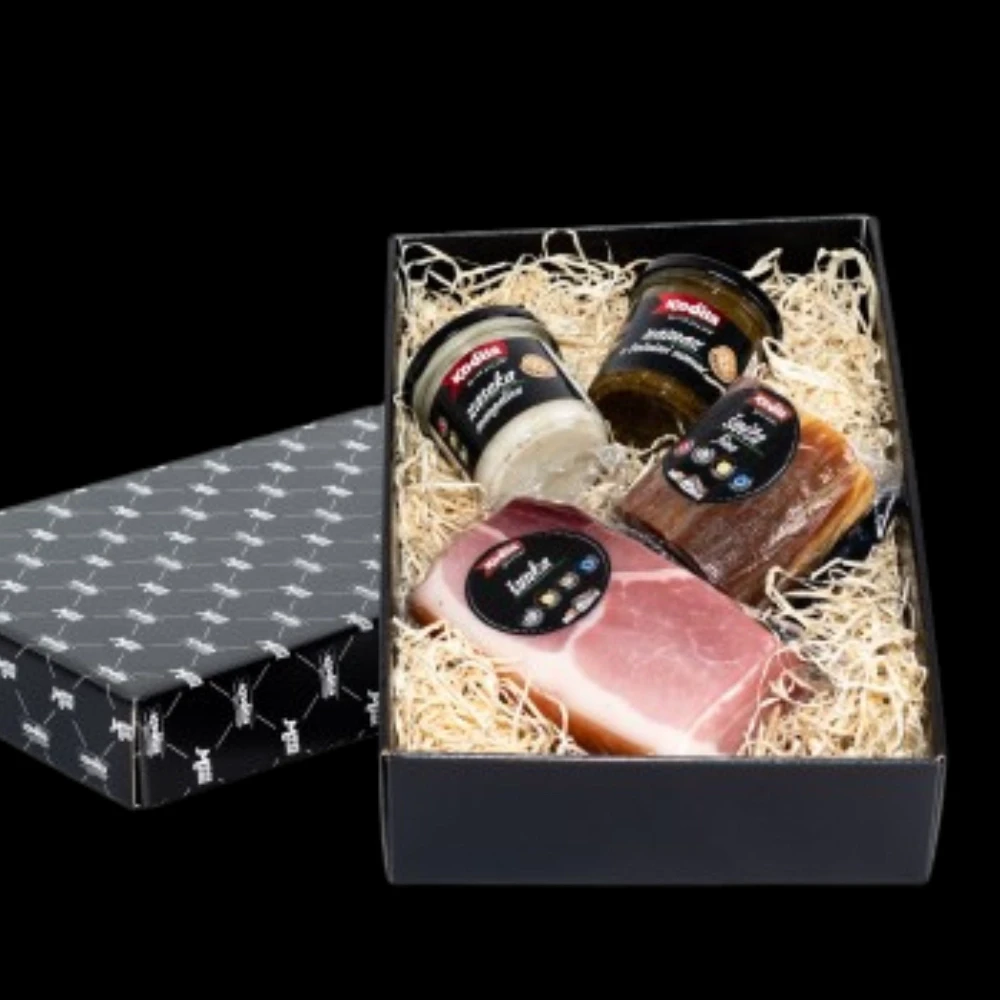 Darilni paket Gorička šunka, rolanca in namaz